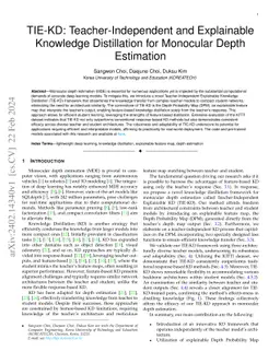 TIE-KD: Teacher-Independent and Explainable Knowledge Distillation for
  Monocular Depth Estimation