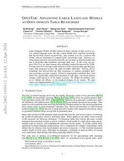 OpenTab: Advancing Large Language Models as Open-domain Table Reasoners
