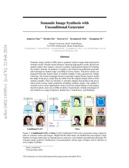 Semantic Image Synthesis with Unconditional Generator
