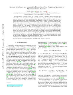 Spectral invariance and maximality properties of the frequency spectrum of quantum neural networks