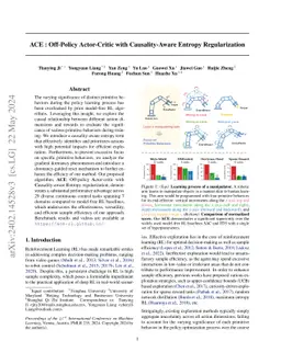ACE : Off-Policy Actor-Critic with Causality-Aware Entropy
  Regularization