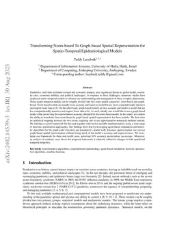 Transforming Norm-based To Graph-based Spatial Representation for Spatio-Temporal Epidemiological Models