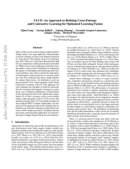 CLCE: An Approach to Refining Cross-Entropy and Contrastive Learning for
  Optimized Learning Fusion