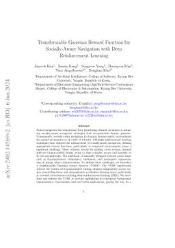 Transformable Gaussian Reward Function for Socially-Aware Navigation
  with Deep Reinforcement Learning