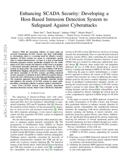 Enhancing SCADA Security: Developing a Host-Based Intrusion Detection
  System to Safeguard Against Cyberattacks