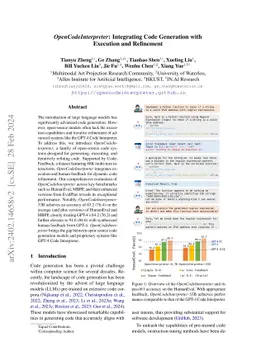 OpenCodeInterpreter: Integrating Code Generation with Execution and Refinement
