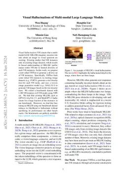 Visual Hallucinations of Multi-modal Large Language Models