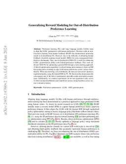 Generalizing Reward Modeling for Out-of-Distribution Preference Learning