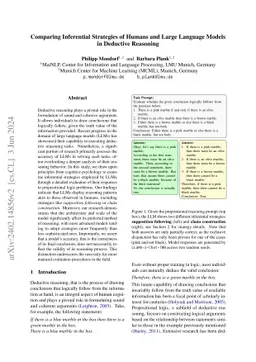 Comparing Inferential Strategies of Humans and Large Language Models in
  Deductive Reasoning