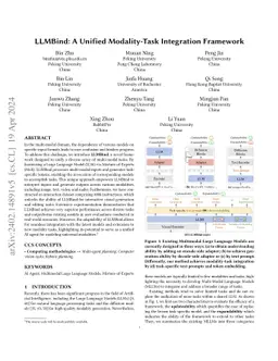 LLMBind: A Unified Modality-Task Integration Framework