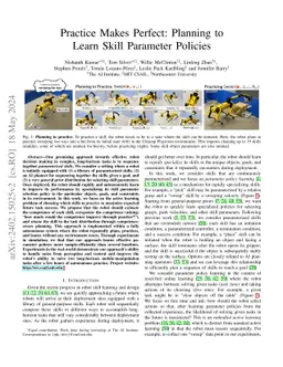 Practice Makes Perfect: Planning to Learn Skill Parameter Policies