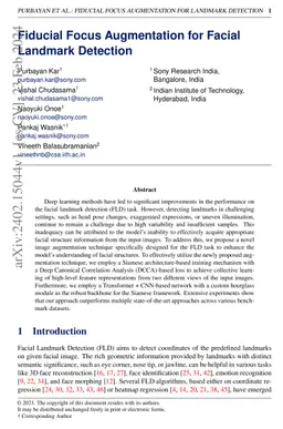 Fiducial Focus Augmentation for Facial Landmark Detection