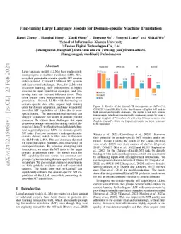 Fine-tuning Large Language Models for Domain-specific Machine
  Translation