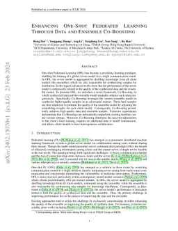 Enhancing One-Shot Federated Learning Through Data and Ensemble
  Co-Boosting