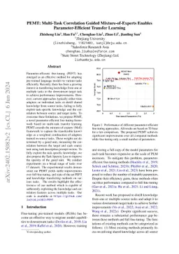 PEMT: Multi-Task Correlation Guided Mixture-of-Experts Enables
  Parameter-Efficient Transfer Learning