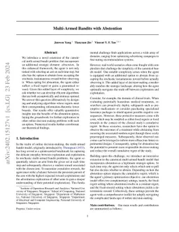 Asymptotically and Minimax Optimal Regret Bounds for Multi-Armed Bandits with Abstention