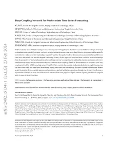 Deep Coupling Network For Multivariate Time Series Forecasting