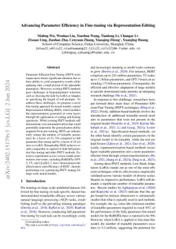 Advancing Parameter Efficiency in Fine-tuning via Representation Editing