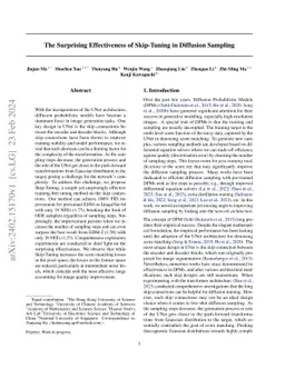 The Surprising Effectiveness of Skip-Tuning in Diffusion Sampling