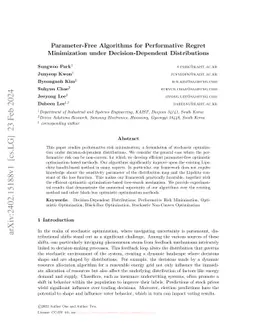 Parameter-Free Algorithms for Performative Regret Minimization under
  Decision-Dependent Distributions