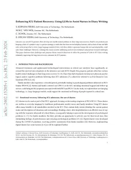 Enhancing ICU Patient Recovery: Using LLMs to Assist Nurses in Diary
  Writing