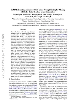 DeMPT: Decoding-enhanced Multi-phase Prompt Tuning for Making LLMs Be
  Better Context-aware Translators