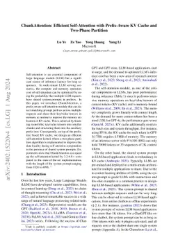 ChunkAttention: Efficient Self-Attention with Prefix-Aware KV Cache and
  Two-Phase Partition