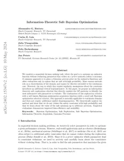 Information-Theoretic Safe Bayesian Optimization