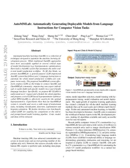 AutoMMLab: Automatically Generating Deployable Models from Language
  Instructions for Computer Vision Tasks