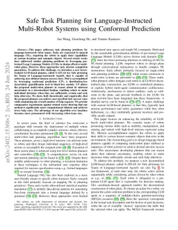 Safe Task Planning for Language-Instructed Multi-Robot Systems using
  Conformal Prediction