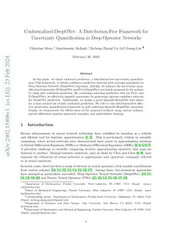 Conformalized-DeepONet: A Distribution-Free Framework for Uncertainty
  Quantification in Deep Operator Networks