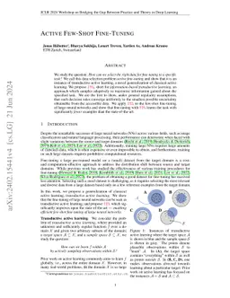 Active Few-Shot Fine-Tuning