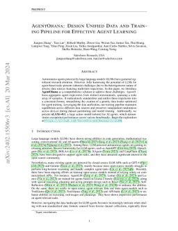 AgentOhana: Design Unified Data and Training Pipeline for Effective
  Agent Learning