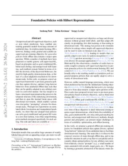 Foundation Policies with Hilbert Representations