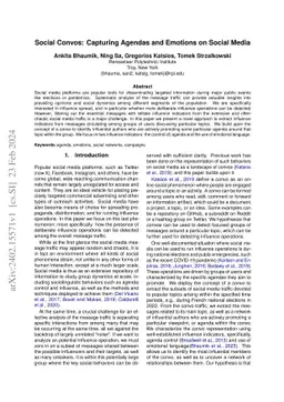 Social Convos: Capturing Agendas and Emotions on Social Media