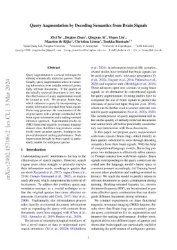 Query Augmentation by Decoding Semantics from Brain Signals