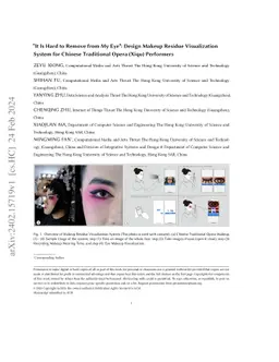 "It Is Hard to Remove from My Eye": Design Makeup Residue Visualization
  System for Chinese Traditional Opera (Xiqu) Performers