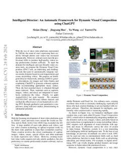 Intelligent Director: An Automatic Framework for Dynamic Visual
  Composition using ChatGPT