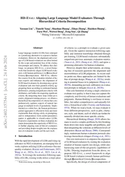 HD-Eval: Aligning Large Language Model Evaluators Through Hierarchical
  Criteria Decomposition