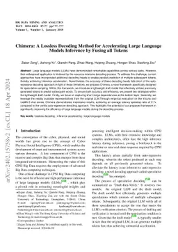 Chimera: A Lossless Decoding Method for Accelerating Large Language
  Models Inference by Fusing all Tokens