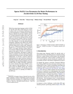 Sparse MeZO: Less Parameters for Better Performance in Zeroth-Order LLM
  Fine-Tuning