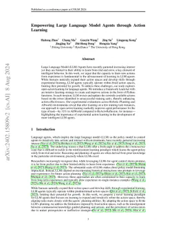 Empowering Large Language Model Agents through Action Learning