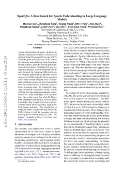 SportQA: A Benchmark for Sports Understanding in Large Language Models