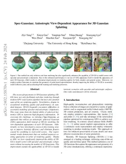 Spec-Gaussian: Anisotropic View-Dependent Appearance for 3D Gaussian
  Splatting