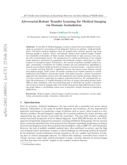 Adversarial-Robust Transfer Learning for Medical Imaging via Domain
  Assimilation
