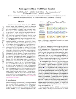 Semi-supervised Open-World Object Detection