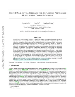 StochCA: A Novel Approach for Exploiting Pretrained Models with
  Cross-Attention