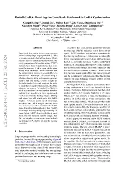 PeriodicLoRA: Breaking the Low-Rank Bottleneck in LoRA Optimization