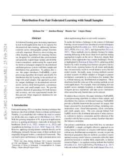 Distribution-Free Fair Federated Learning with Small Samples