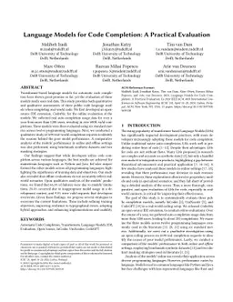 Language Models for Code Completion: A Practical Evaluation